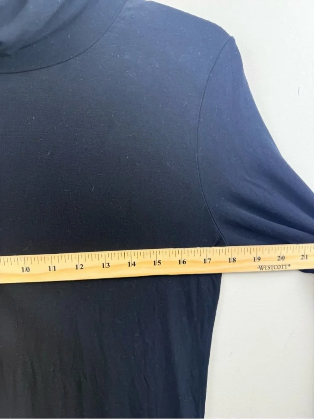 Majestic filatures black soft touch high neck fitted